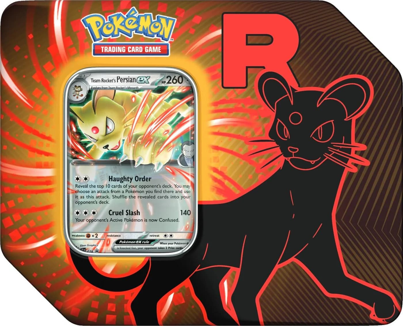Team Rocket Tin Persian (Inglés)