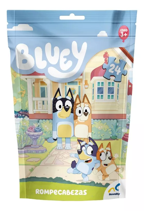 Rompecabezas Bolsa Foil Bluey 24 Piezas Cartón