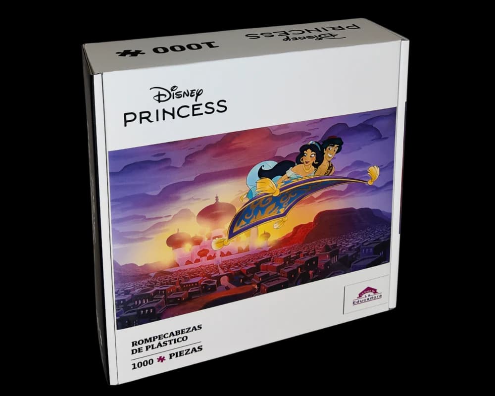 Rompecabezas Aladino y Jasmine Disney 1000 Piezas De Plástico