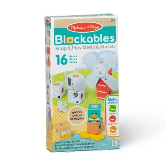 Melissa & Doug - Blockables Farm Building Set
