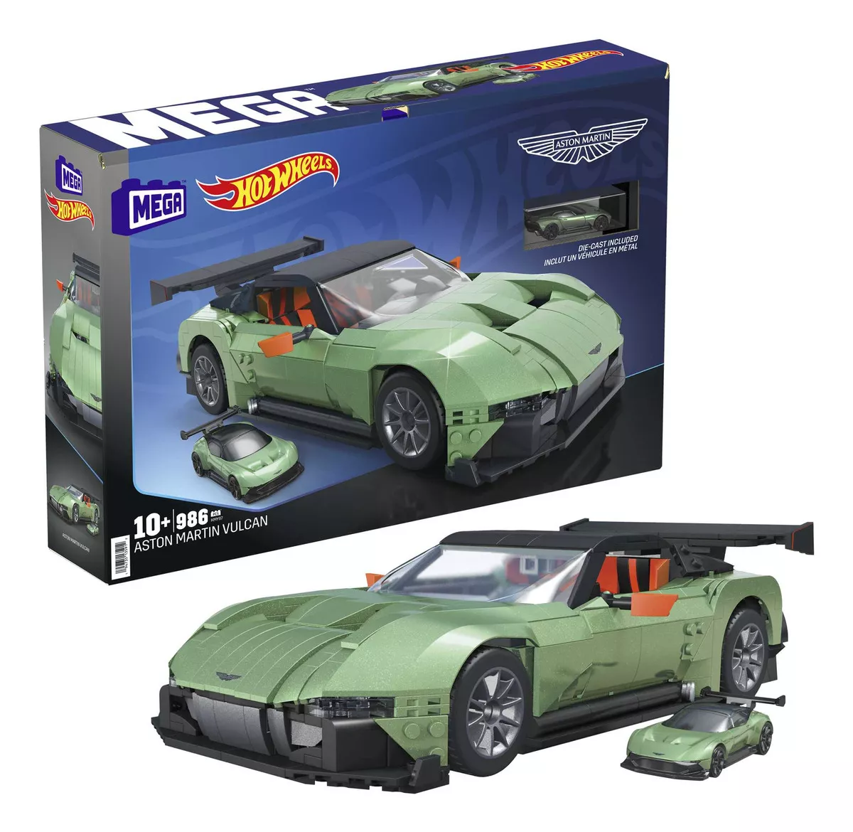 Hot Wheels Mega Blocks - Construcción Aston Martin Vulcan Colección