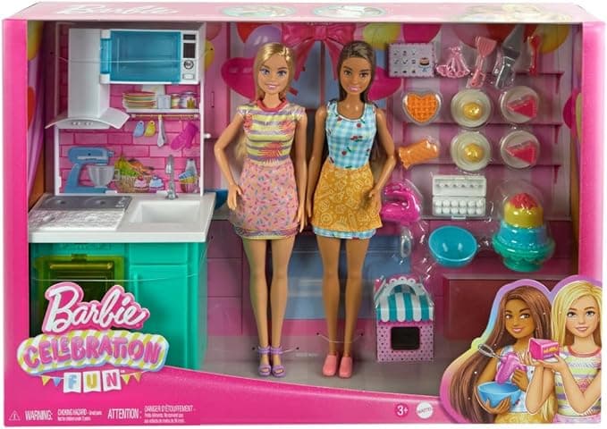 Barbie - Set de Juego Horneando Pastel de Cumpleaños