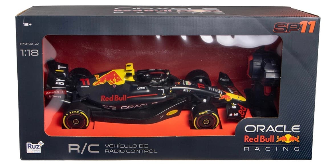 Auto Radiocontrol Red Bull Racing Checo Pérez Escala 1:18