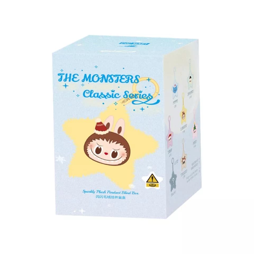 POP MART - Labubu THE MONSTERS Classic Series Sparkly Plush Pendant
