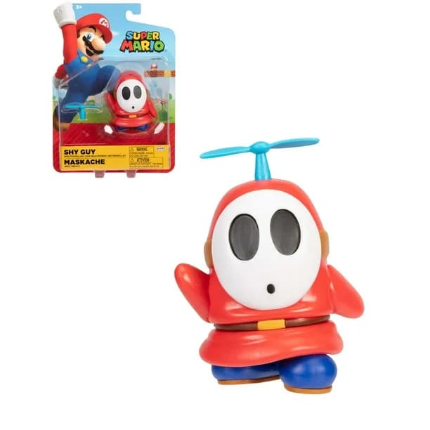 Super Mario Bros - Figura Shy Guy 4 pulgadas