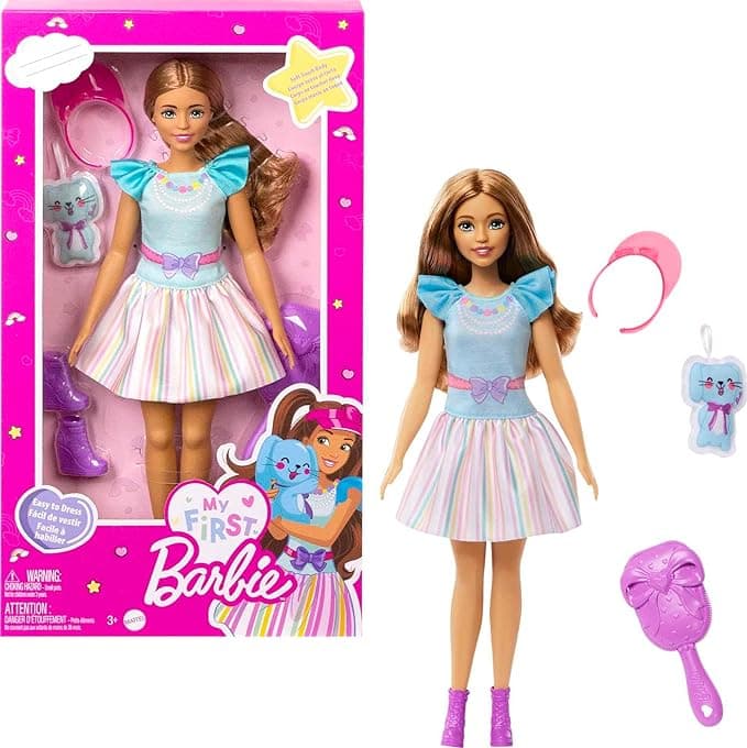 Barbie My First - Cabello Castaño con Conejito