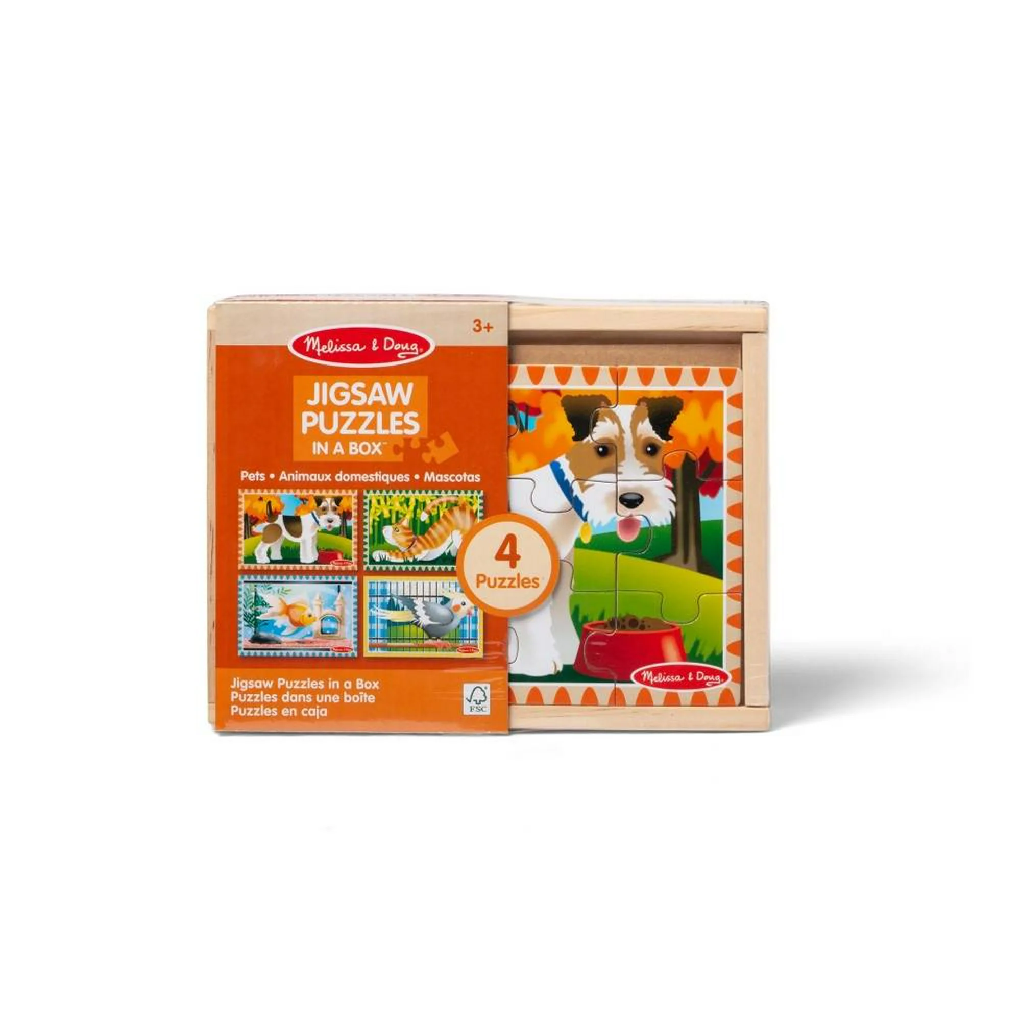 Melissa & Doug - Rompecabezas de madera (incluye 4 modelos distintos)