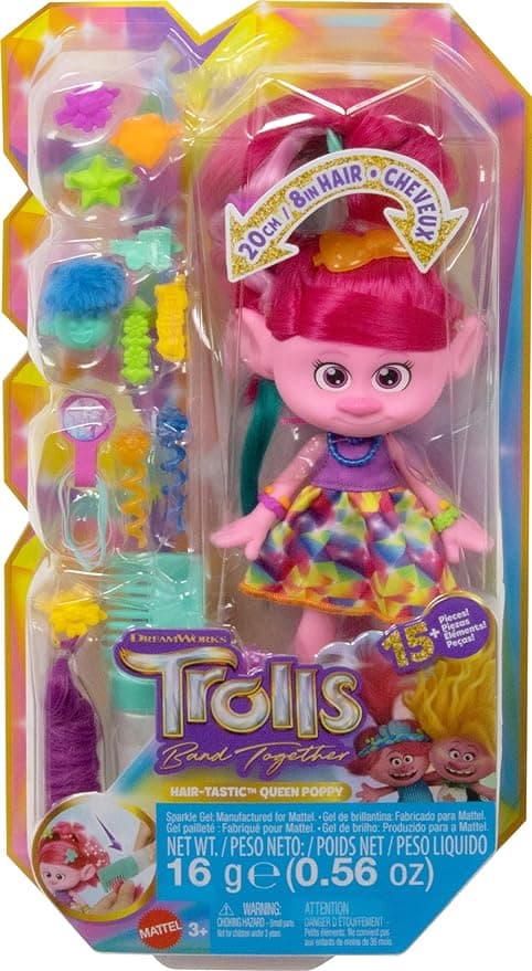 Trolls Band Together Queen Poppy 15 piezas