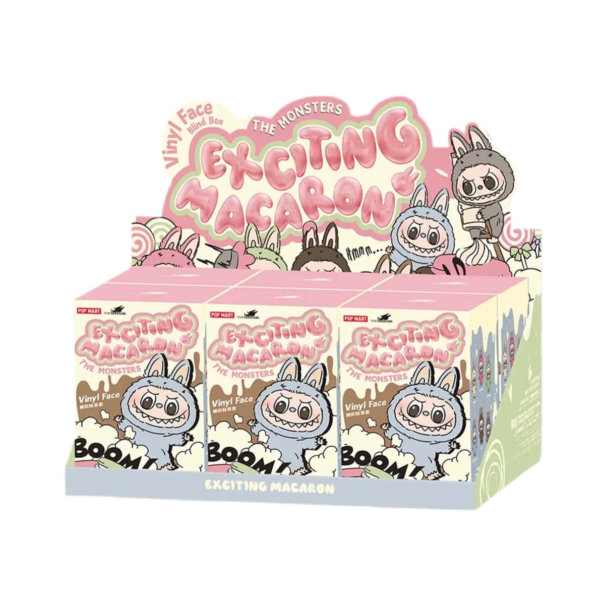 THE MONSTERS - Caja Cerrada Labubu Exciting Macaron Vinyl Face Blind Box