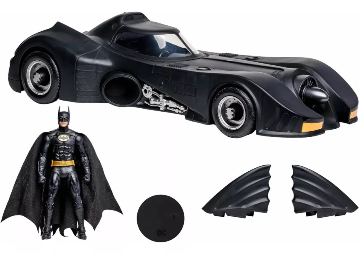 DC - Batman de 18 cm de 1989 con Batimóvil Golden Label