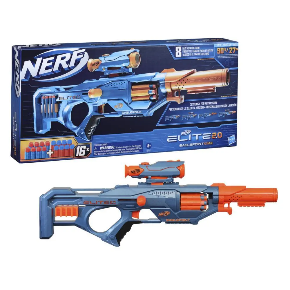 Hasbro - Pistola Nerf Elite 2.0 Eaglepoint RD-8