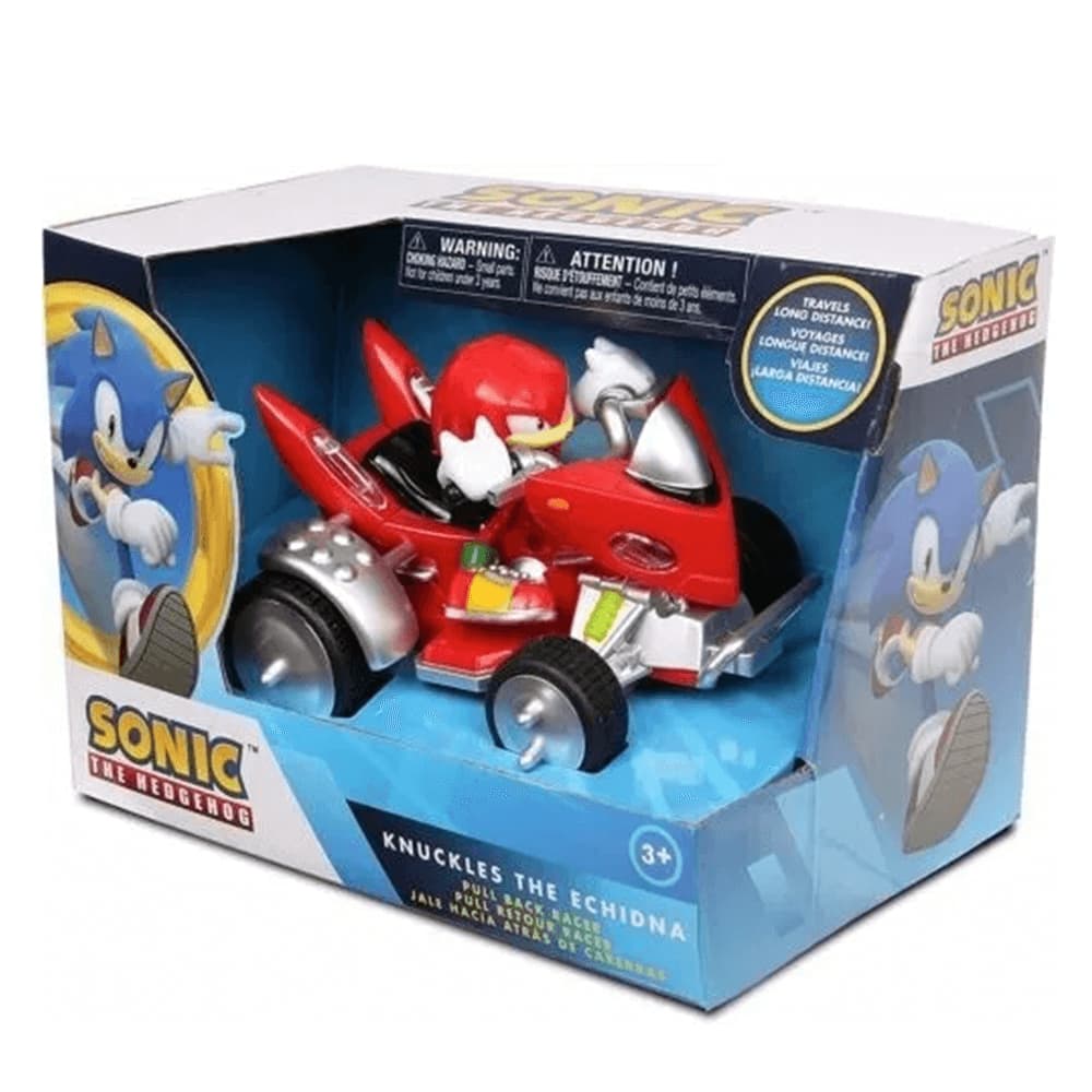 Sonic - Knuckles The Hedgehog Pull Back Auto De 16 Cm